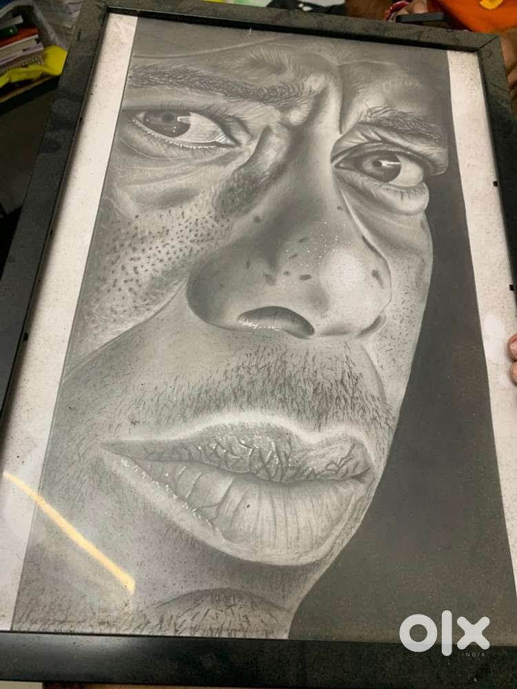 Charcoal pencil, sketch