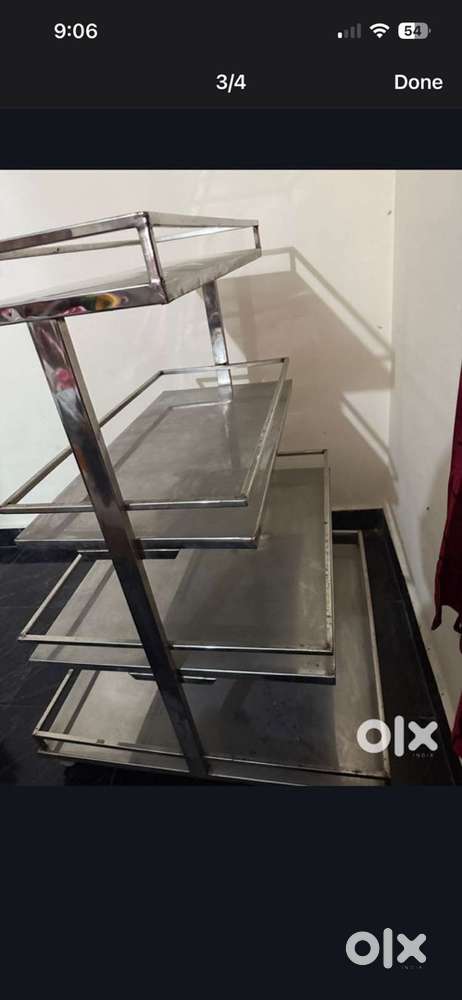 Stainless steel shelf for bakery