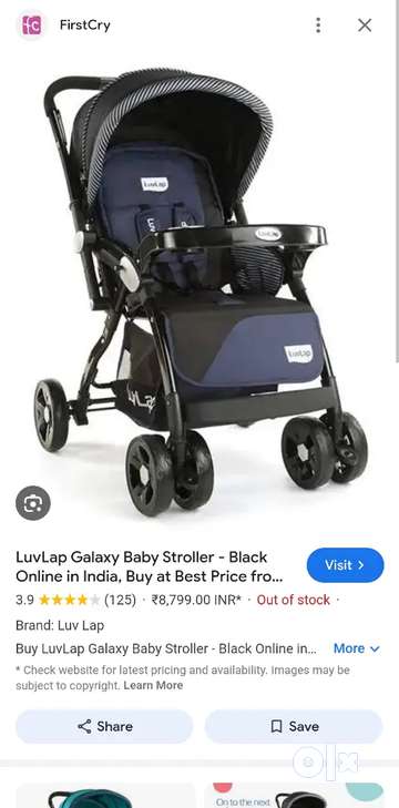 Firstcry luvlap stroller best sale