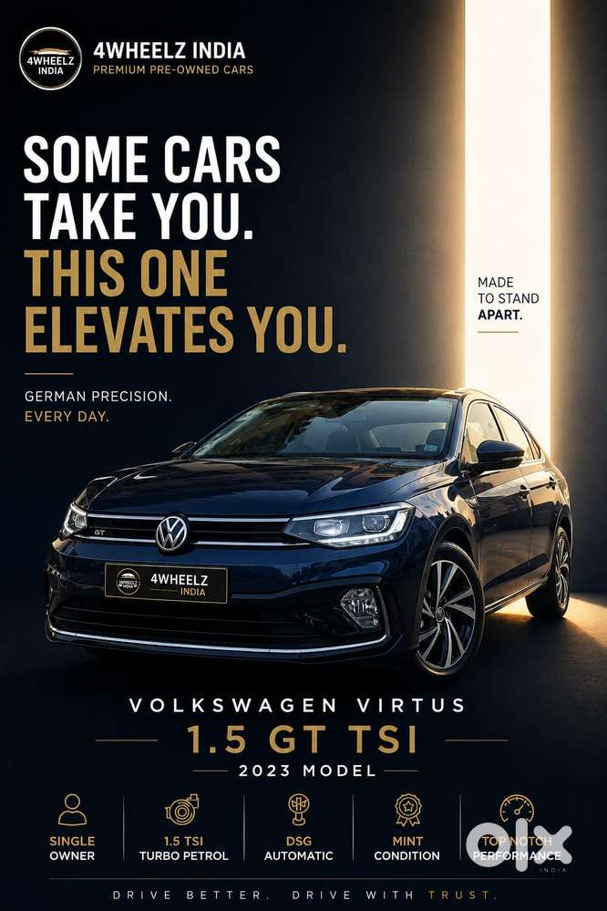 Volkswagen Virtus Gt 1.5 Tsi Dsg, 2023, Petrol