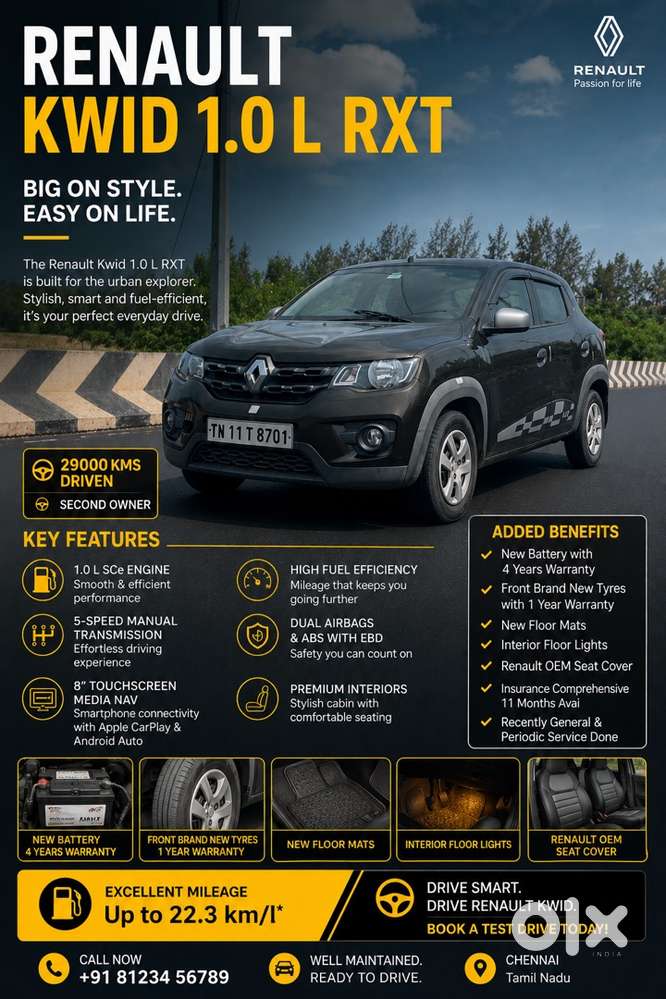 Renault Kwid Petrol 2018