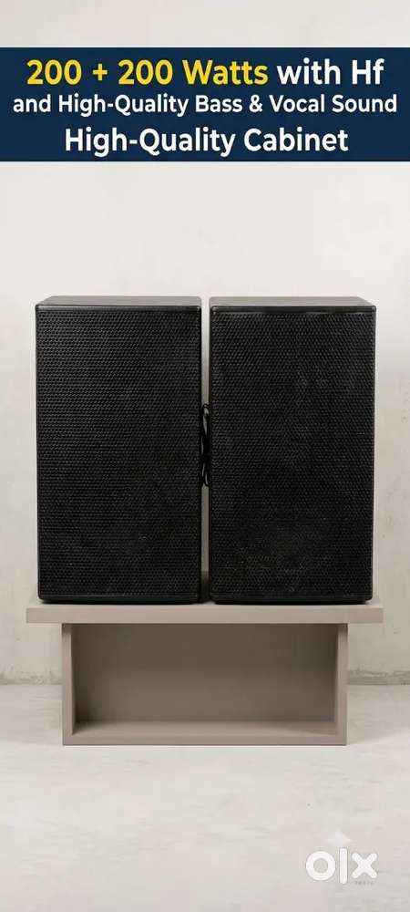 Heavy Speaker Cabinet (200 + 200W with HF) &ndash; High Quality Sound