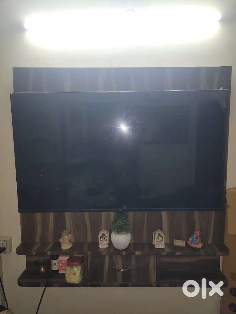 Wooden TV Panel without Tv