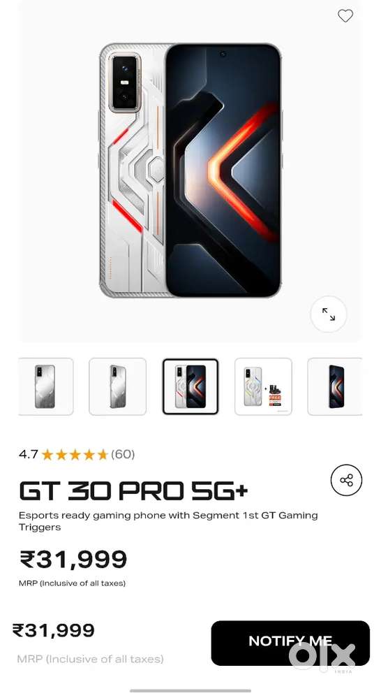INFINIX GT 30 PRO 6+6 256 WELL CONDITION