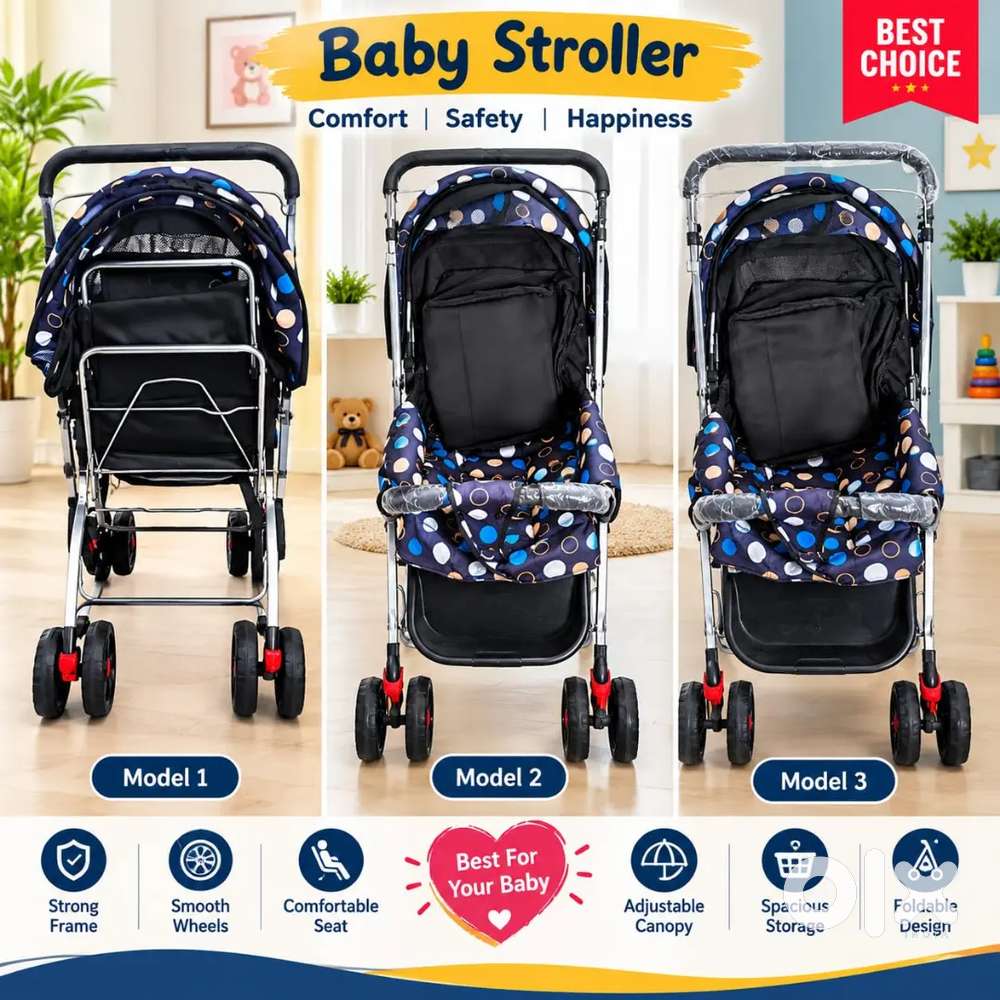 Like New Convertible Baby Stroller / Pram (Sitting & Sleeping Position