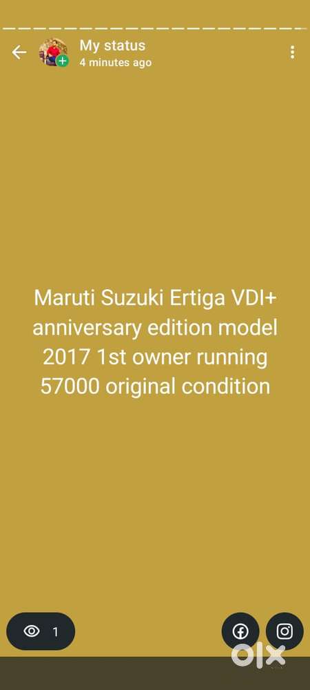 Maruti Suzuki Ertiga Shvs Vdi Limited Edition, 2017, Diesel