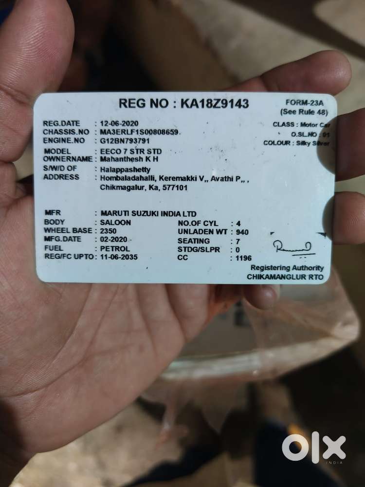 Maruti Suzuki Eeco 1.2 7 Str, 2020, Petrol