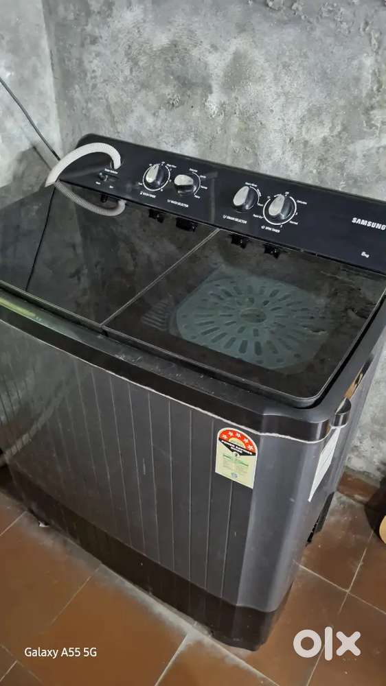 Samsung 8kg Semi automatic washing machine with toughend Glass