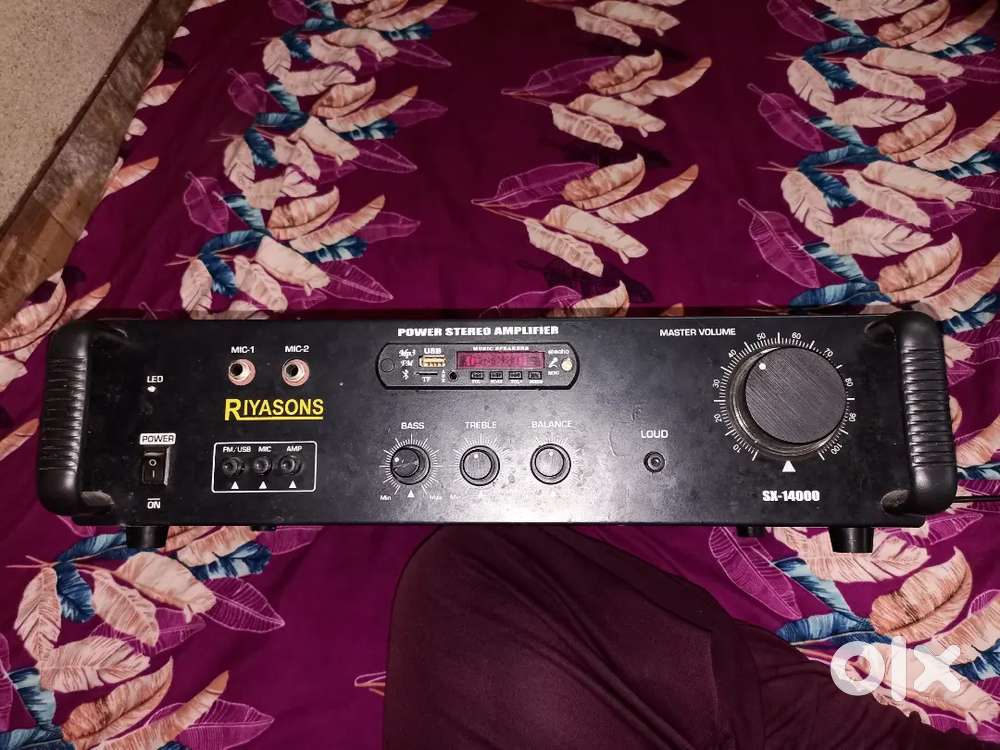 Riyasons company ka Amplifier hai Taj bajata hai colam DJ ki