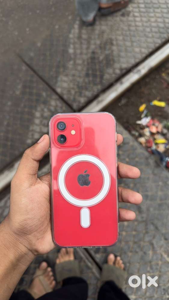 Iphone 12 red color 128GB storage only bill box not available
