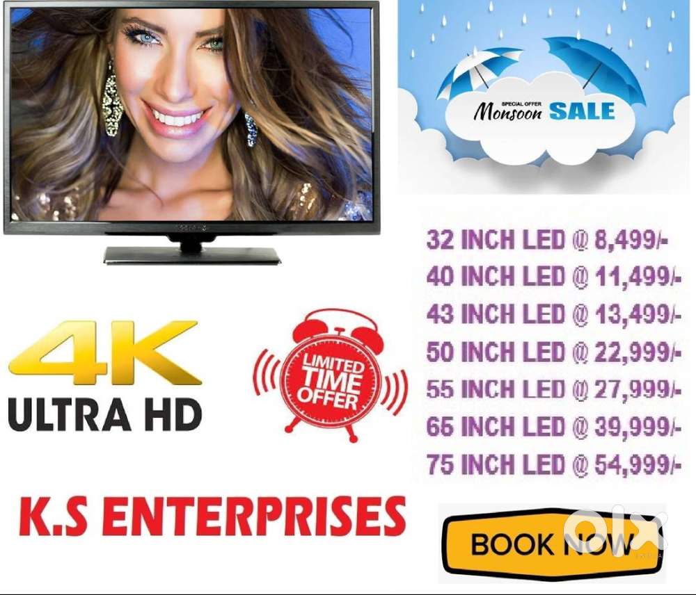 55 INCH LED TV @ 27999/- only with Bluetooth, Inbuilt voice command