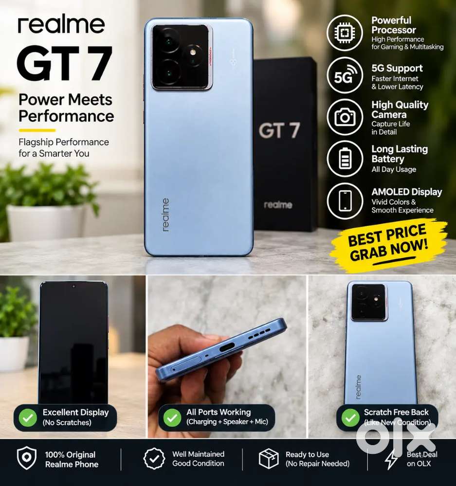 Realme GT 7 - Mobile Phones in Patel Nagar West, Delhi - 1857747000