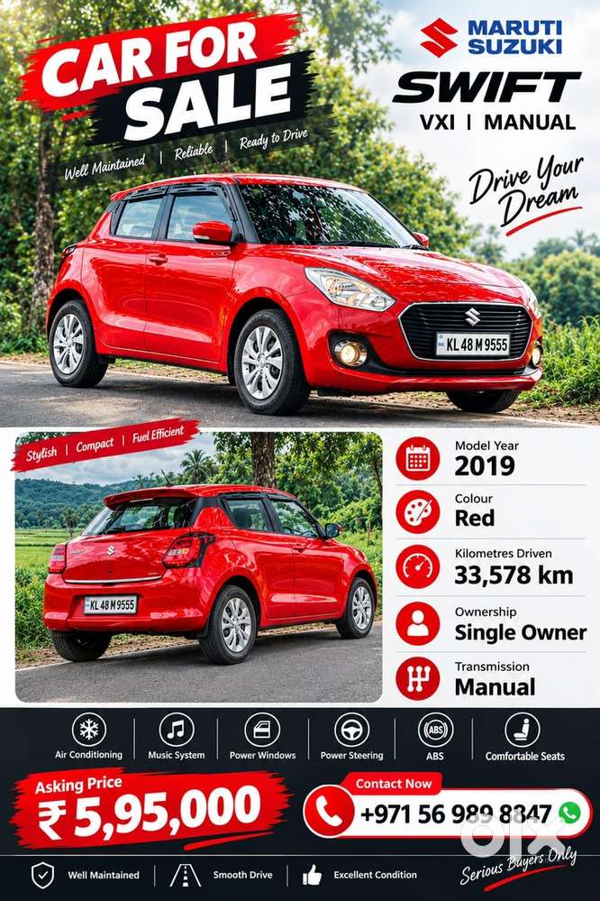 Maruti Swift Vxi 2019