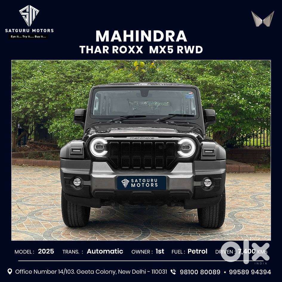 Mahindra Thar Roxx Mx5 Petrol At 2wd, 2025, Petrol
