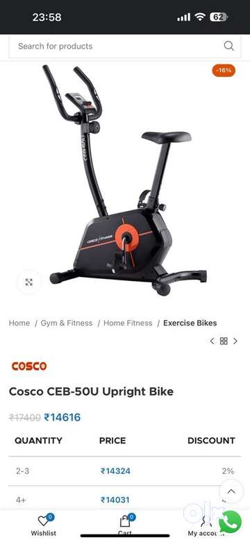 Cosco cycle for exercise hotsell