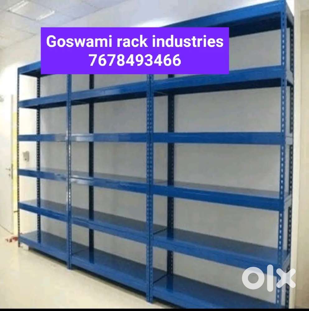 Iron slotted Angle pharmacy stationary shoes heavy duty channel rack