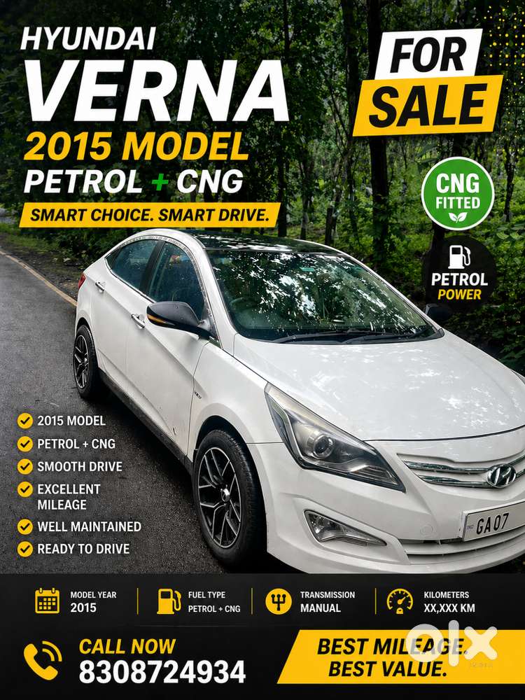 Hyundai Verna 2015 Cng Model