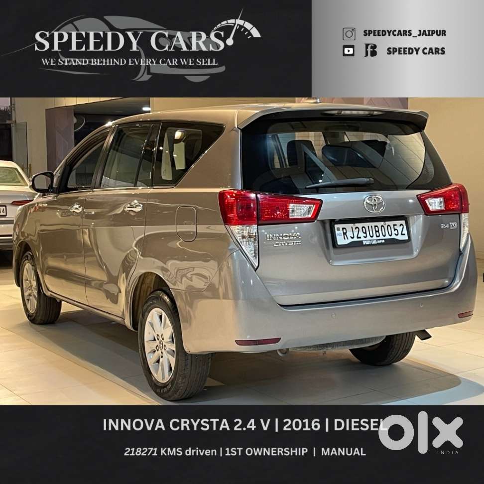 Toyota Innova Crysta 2.4 V 8 Str, 2016, Diesel