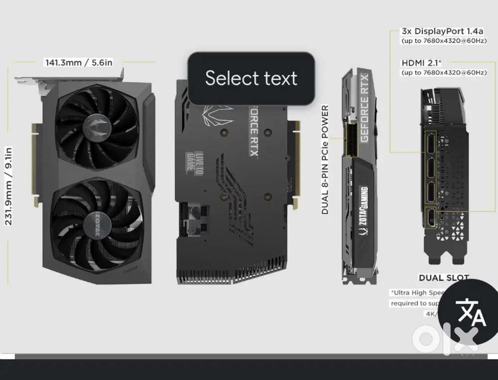 Zotac rtx 3070 for sale