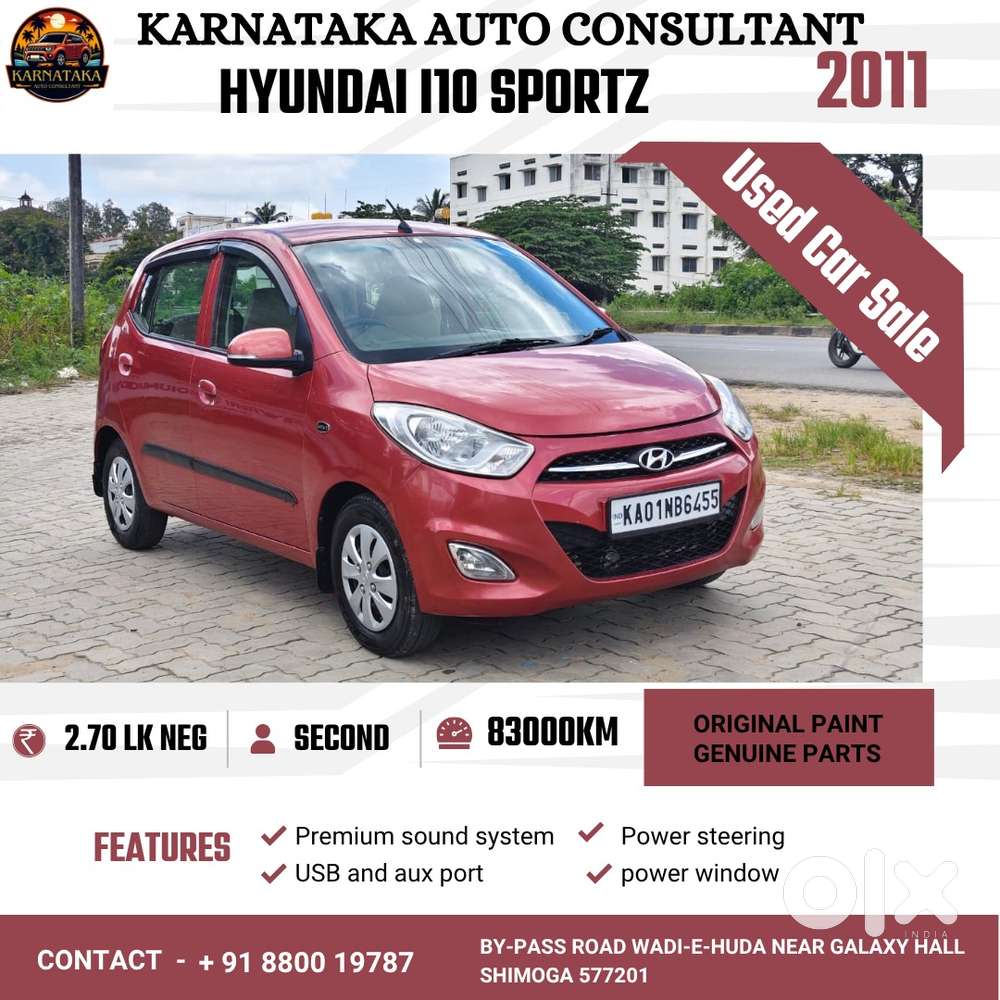 Hyundai I10 Sportz 1.1l, 2011, Petrol