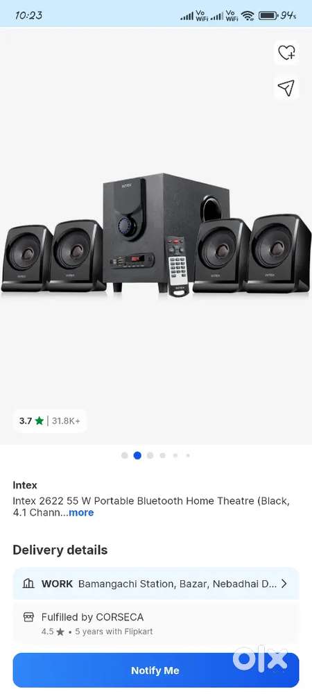 Intex Home theatre TVs, Video Audio 1823875352