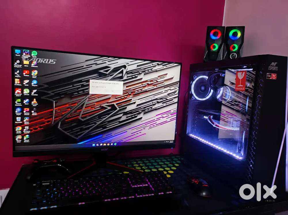 PC PARTS AVAILABLE - MONITOR GPU CPU PSU AIO WITH RGB CASE