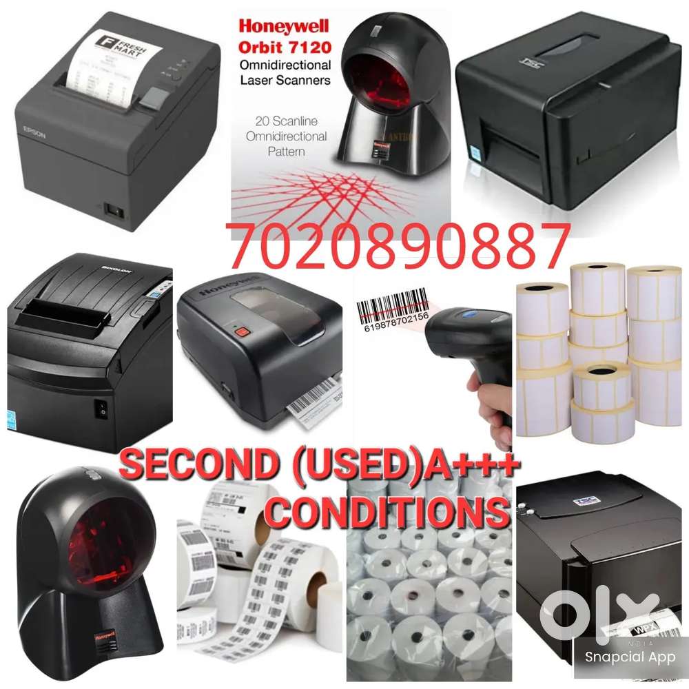 ALL TYPES PRINTERS BARCODE, BARCODE SCANNER A1 CONDITION