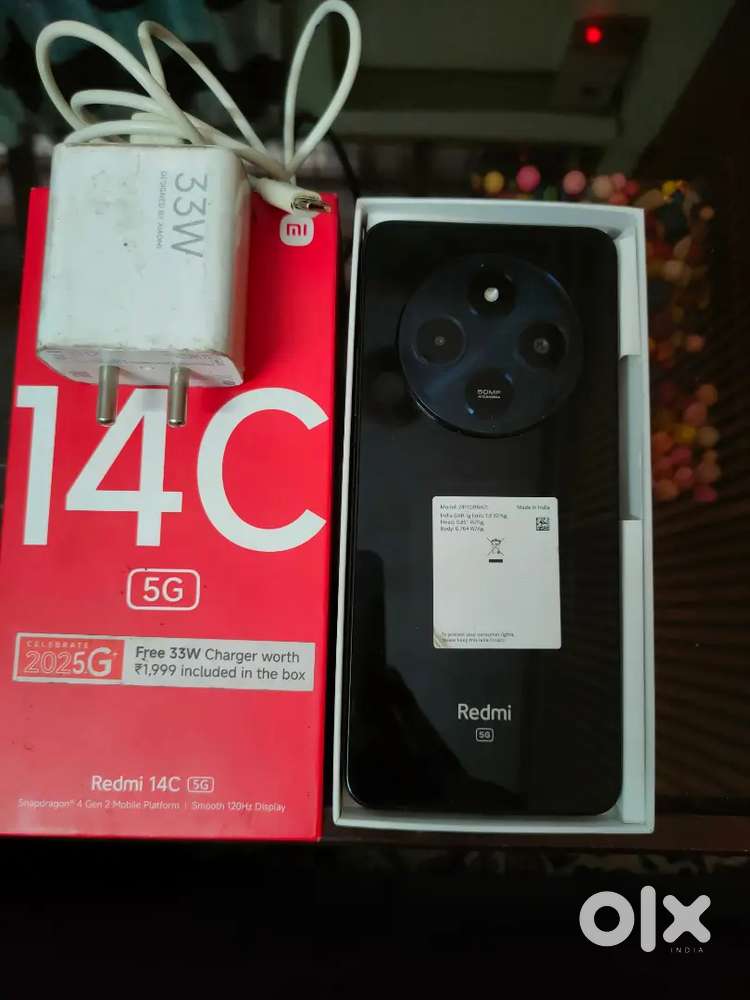 Redmi 14 C. 6 MONTHS OLD   4 128GB