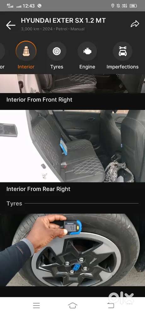 Hyundai Exter 2024 Petrol 3112 Km Driven
