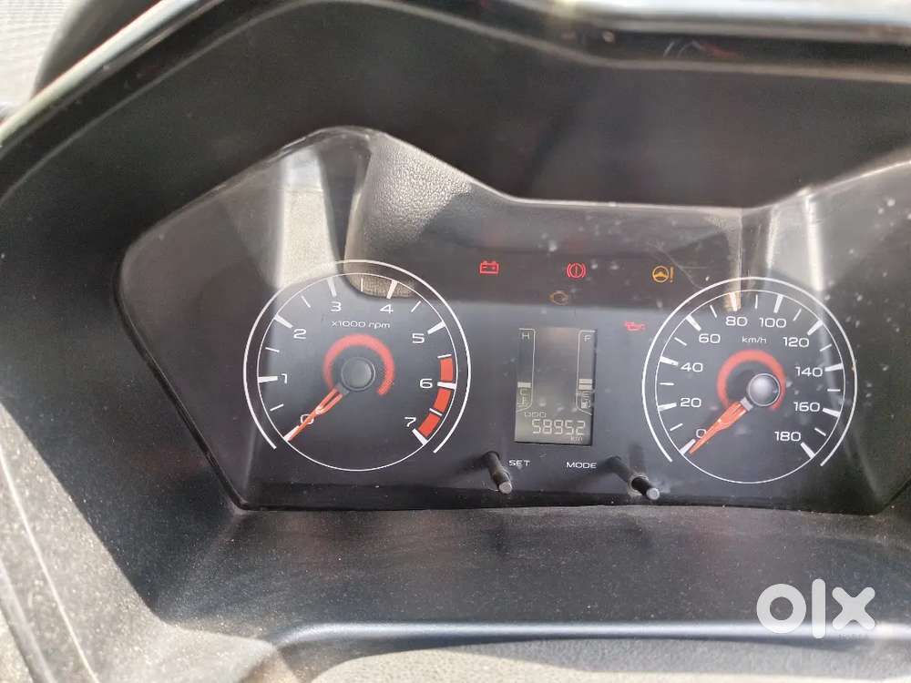 Well-maintained 2018 Mahindra Kuv100 K2 (red)