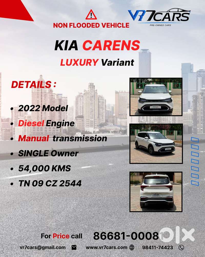 Kia Carens D1.5 Luxury 7str 6mt, 2022, Diesel