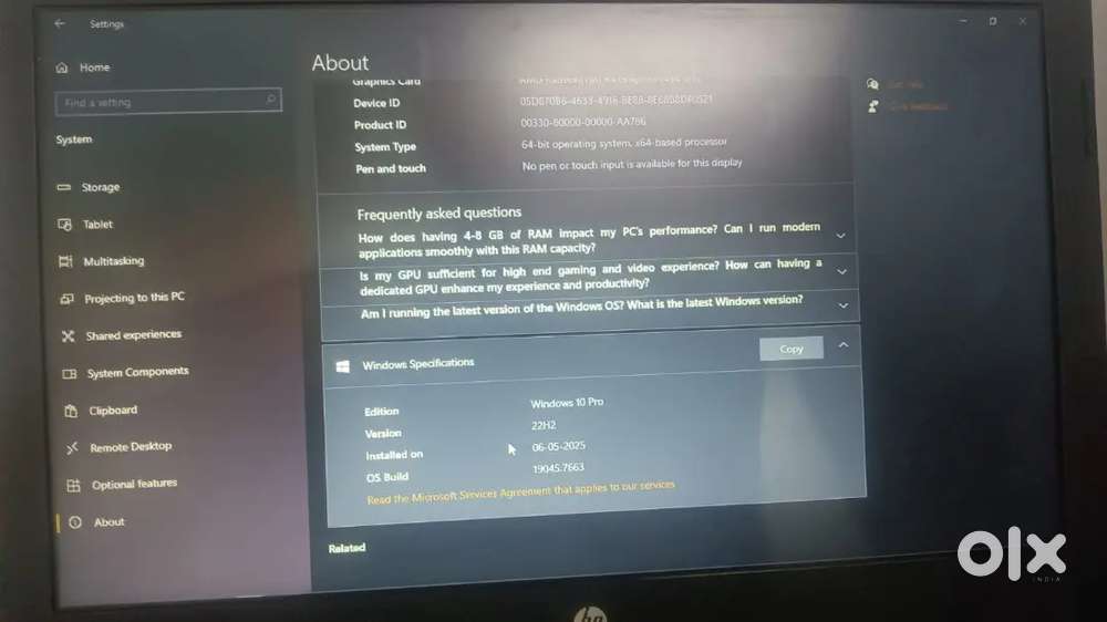 Hp 245 g5 notebook