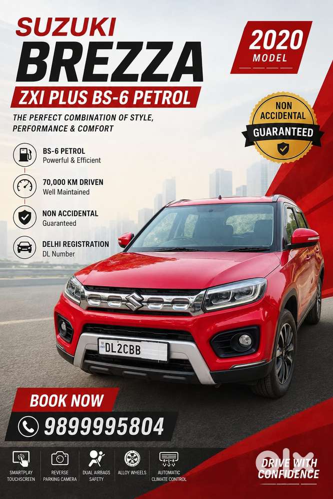Maruti Suzuki Brezza 1.5 Zxi Plus Smart Hybrid, 2020, Petrol