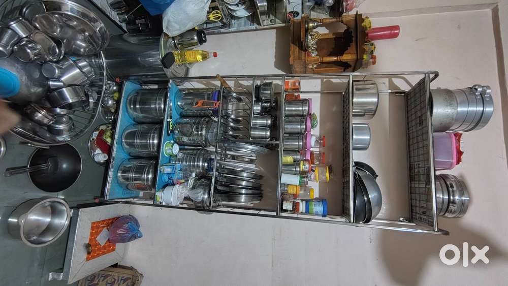 Stainless Steel Utensil Rack - 1 Year Old (Excellent Condition)