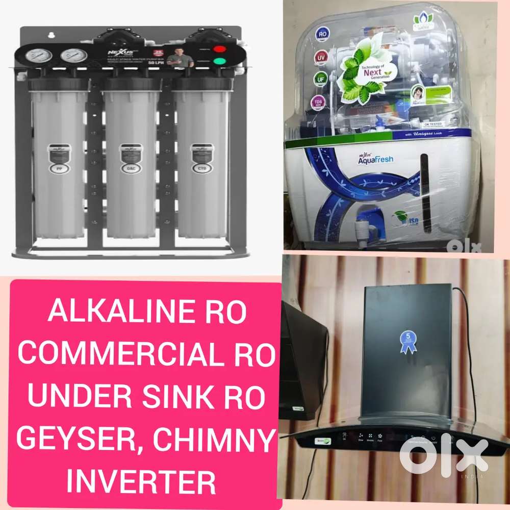 AQUA FRESH, WATER PURIFIER RO FILTER, GEYSER, CHIMNEY, INVERTER, SALE