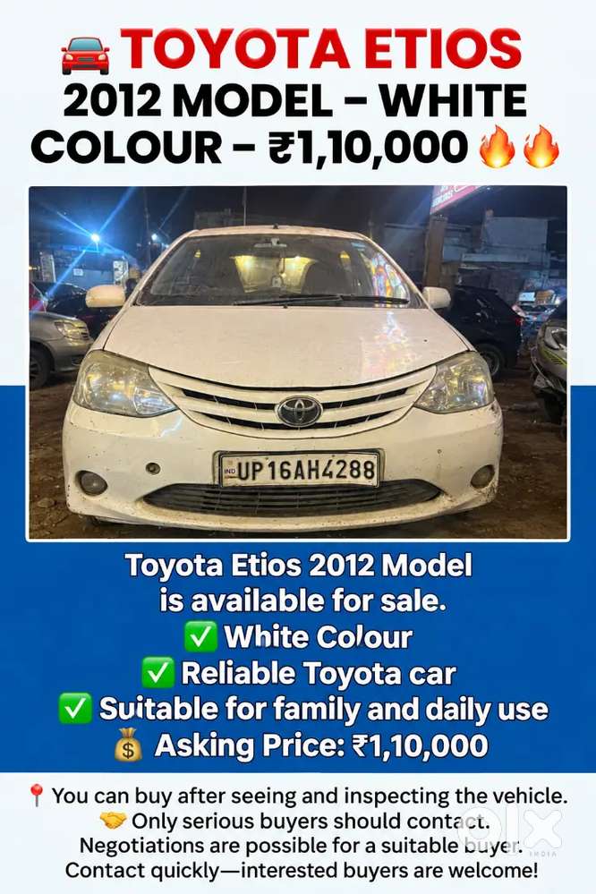 Toyota Etios 2012 Manual