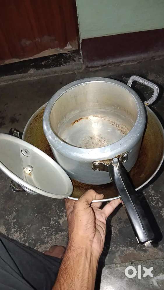 Cooker+kadai+pan(Aluminium)