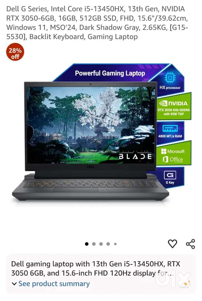 Dell g15 5530 i5 13th gen for sale.