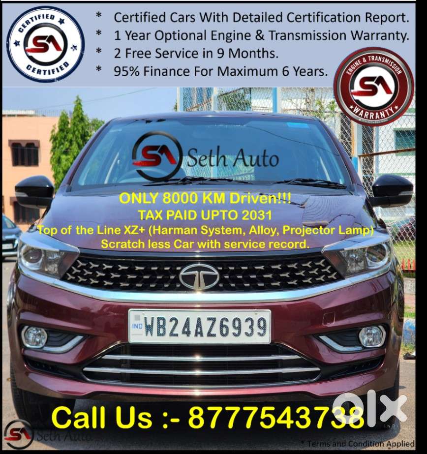 Tata Tigor 1.2 Revotron Xz Plus, 2021, Petrol