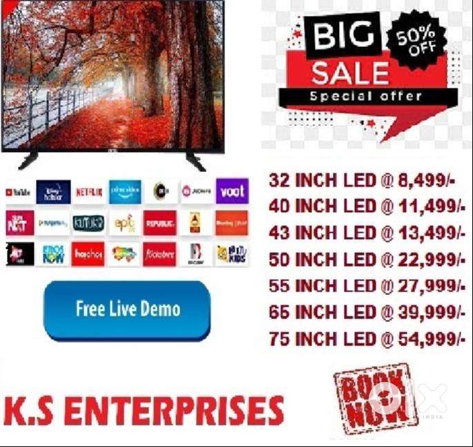 SALE 50 INCH LED TV, 4K UHD, VOICE COMMAND @ 22,999/- ONLY