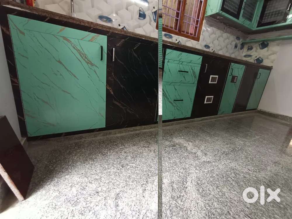Pvc upvc cupboard doors modular kitchen wardrobe rs 160 per sqft onwds
