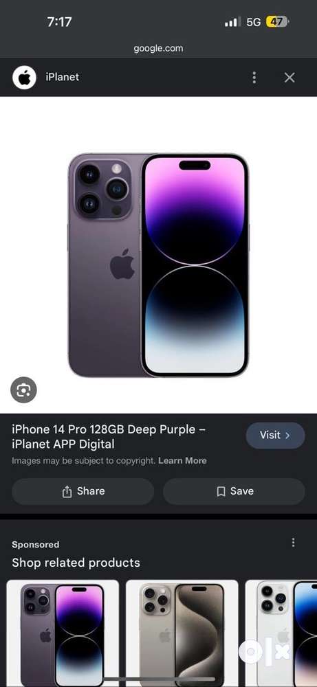 iPhone 14 Pro 256GB Deep Purple – iPlanet APP Digital