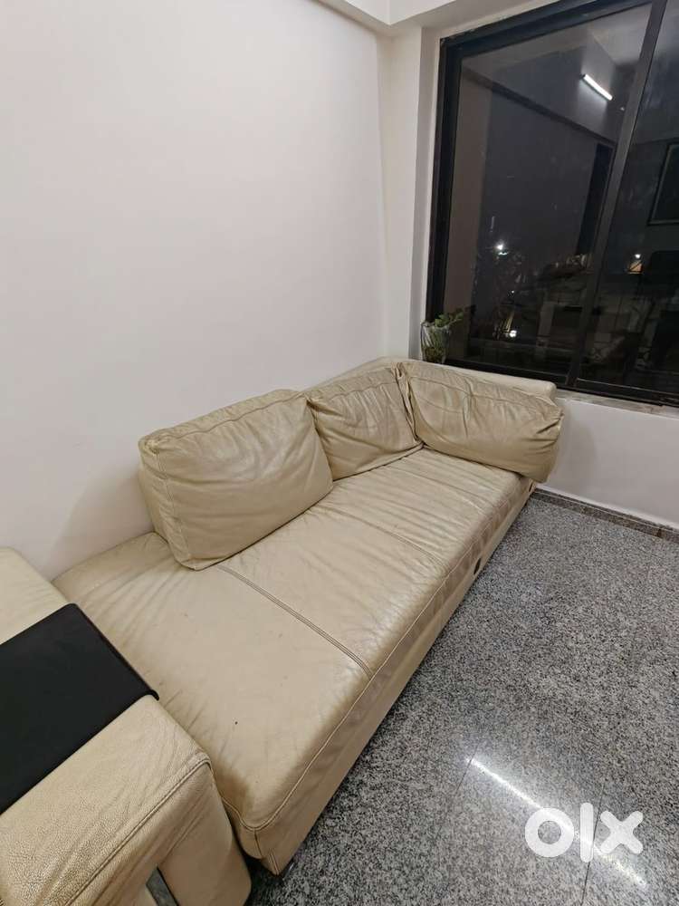 Real leather sofa