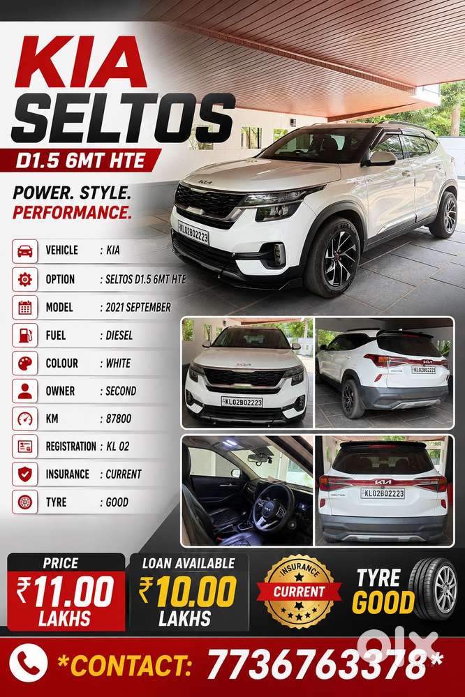 Kia Seltos Hte D, 2021, Diesel