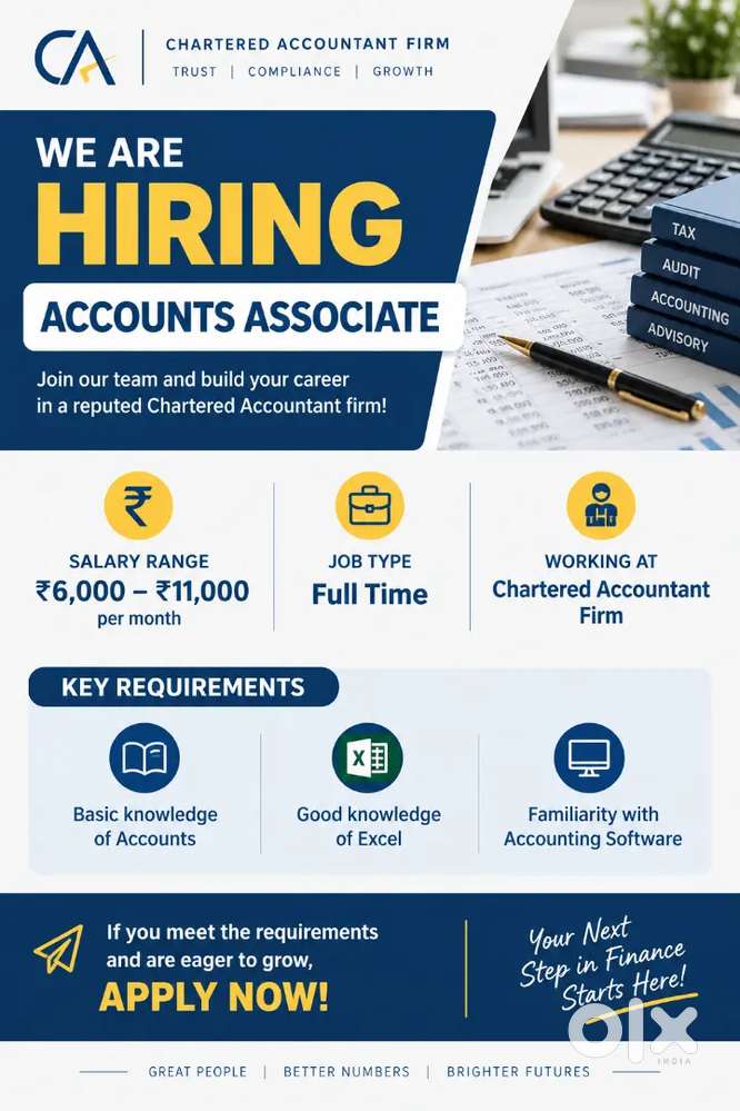 Hiring Accounts Associate &ndash; Full Time