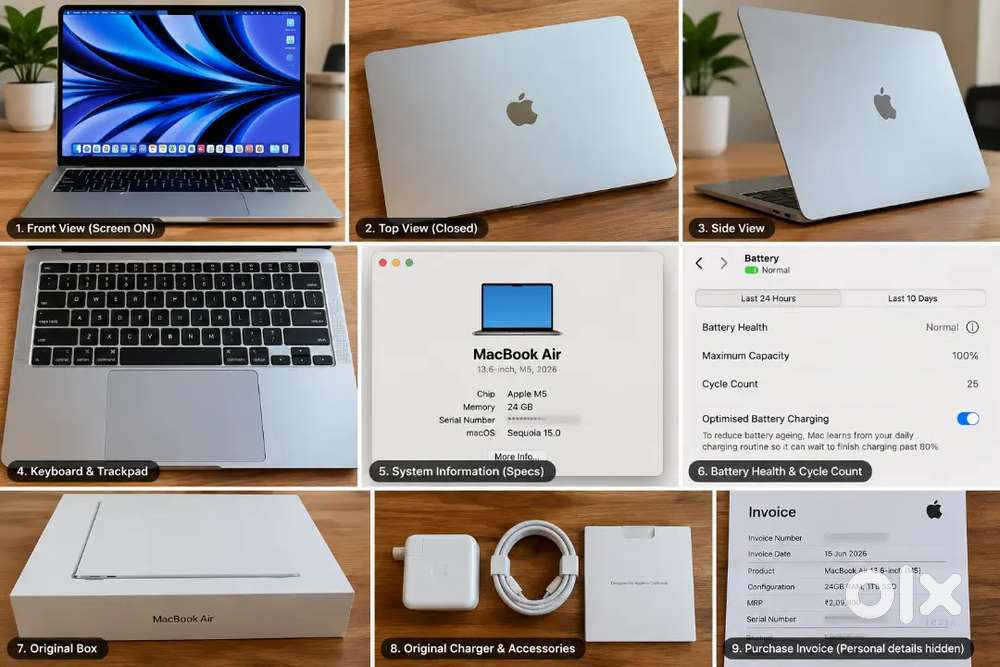 Apple MacBook Air M5 24GB RAM 1TB SSD 2026