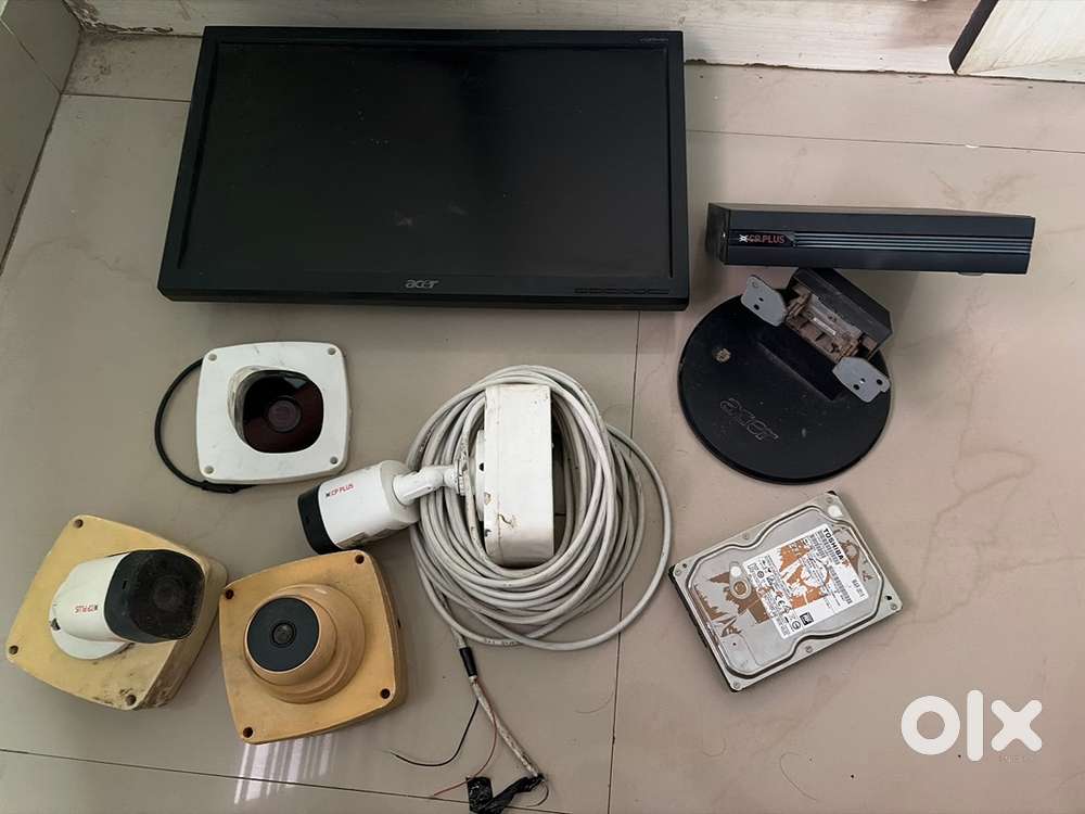CP Plus CCTV Camera Set with Acer Monitor and 1TB hard disk