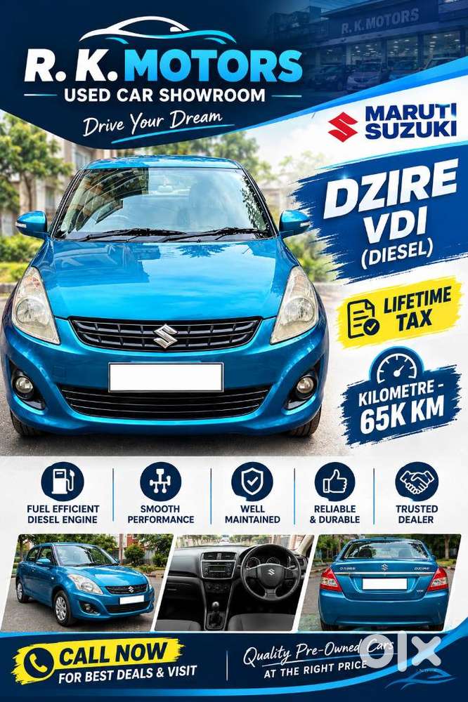 Maruti Suzuki Swift Dzire Vdi Bsiv, 2013, Diesel