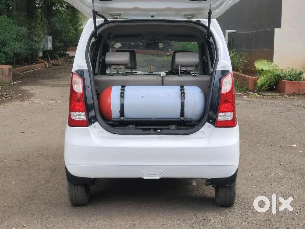 First Owner Company Cng Plus Petrol Wagon R White Color