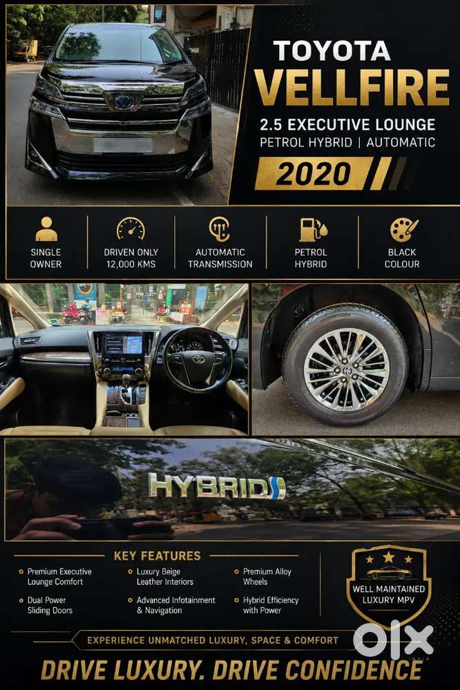 Toyota Vellfire 2.5 Executive Lounge, 2020, Petrol